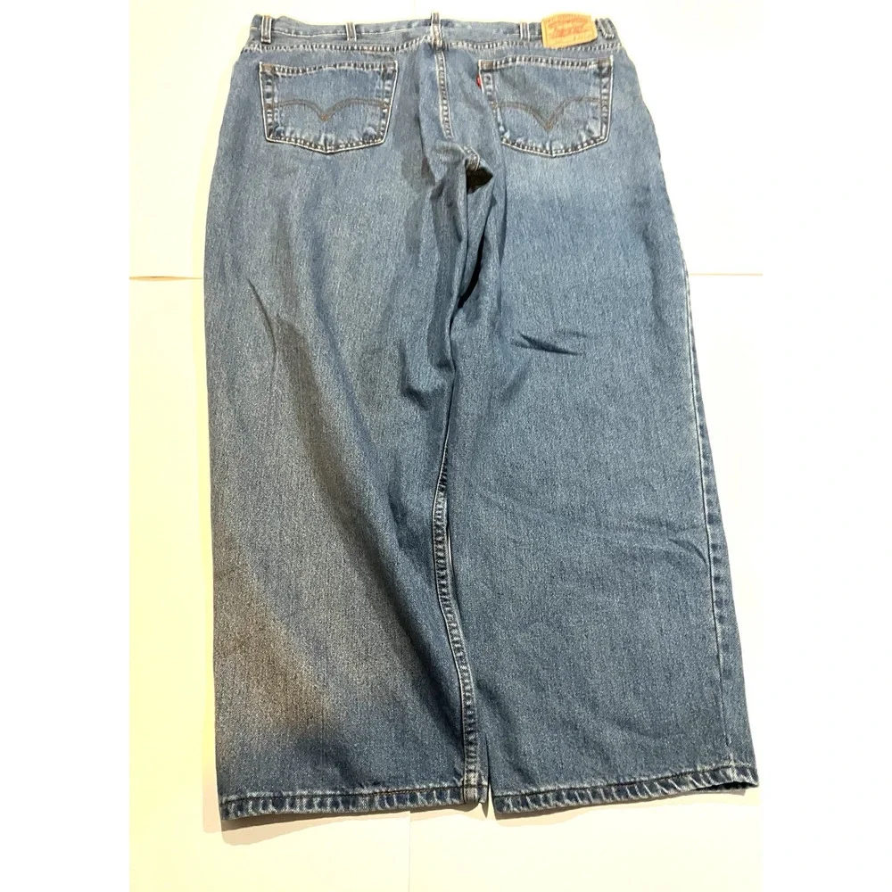 Levi's 560 Mens 44x30 (Fits 42x29) Comfort Fit Medium Wash 100% Cotton Jeans Y2K
